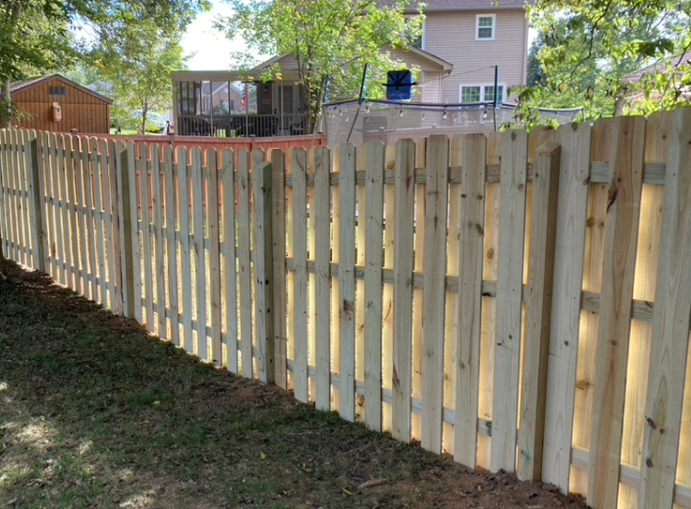 semi private fence with small slits